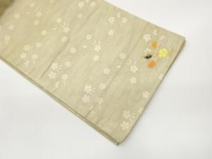 金彩螺鈿蝶に花模様袋帯